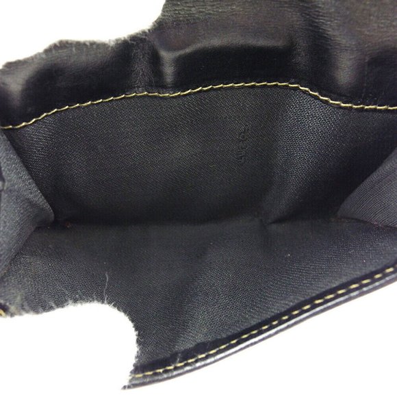 FENDI W Hook Wallet Pecan Beige PVC x Leather Authentic USED - Picture 7 of 11